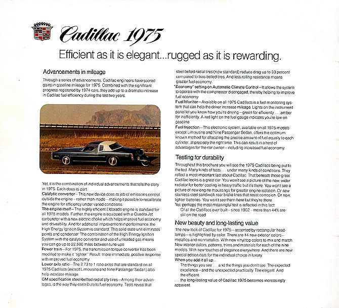1975 Cadillac Brochure Page 21